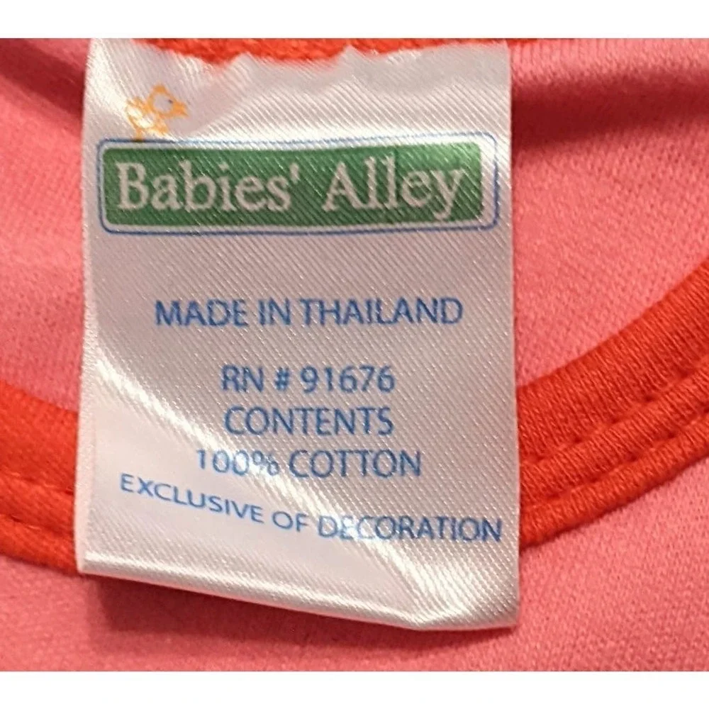Babies Alley Infant Baby Girls 4 Piece Bunny Layette Set Size 0-6 Months New